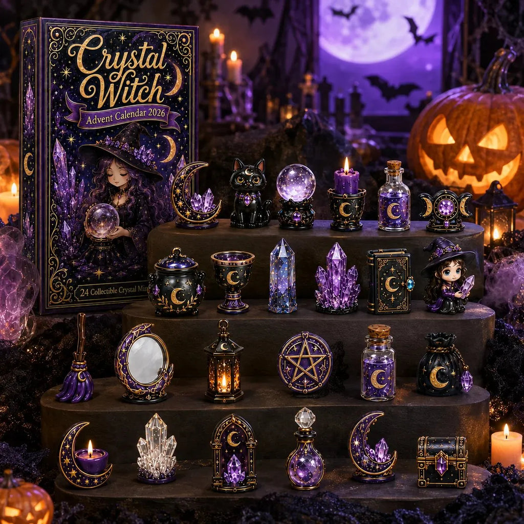 | 24 Tage voller mystischer Miniaturen, kristallinspirierter Überraschungen und zauberhafter Hexen-Fantasie ✨🔮 🔮