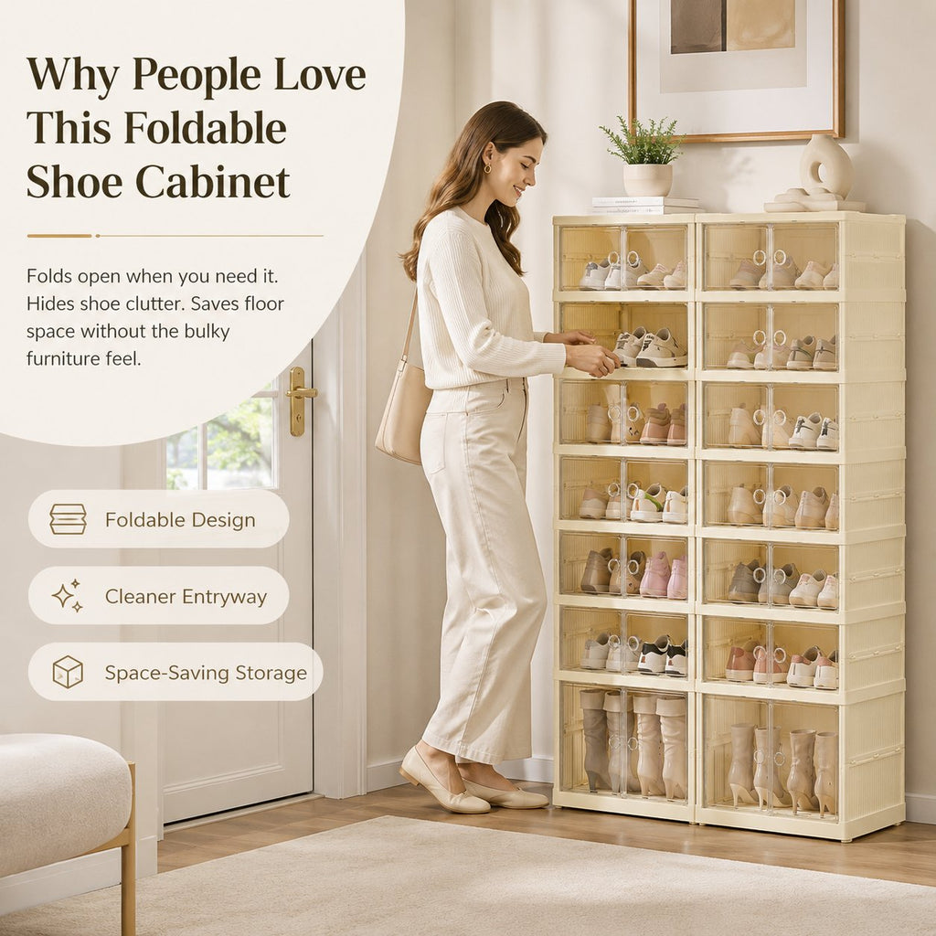 👟 Foldable Shoe Storage Cabinet