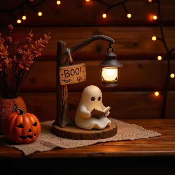 🔥- Cute Ghost Reading Lantern - BOO!