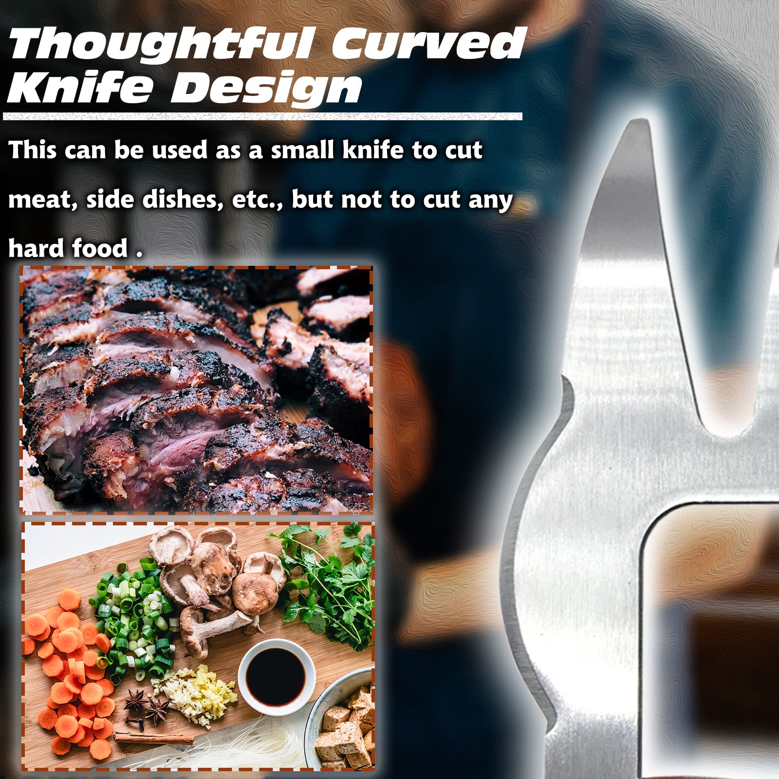 Set of 2 Stainless Steel Meat Handler Shredder Claws