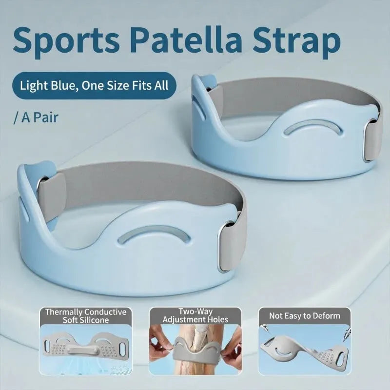 🔥🔥Silicone Knee Patella Strap – Shock-Absorbing & Breathable Support