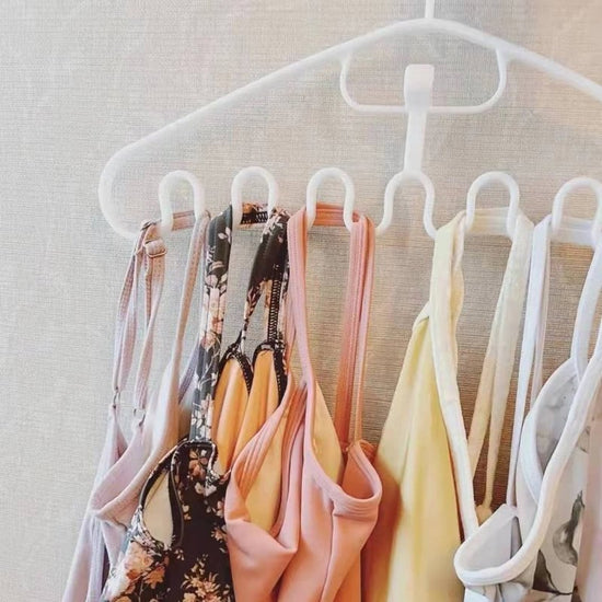 10pcs Wave Pattern Stackable Hanger Space Saving Clothes Hanger Closet Organizer