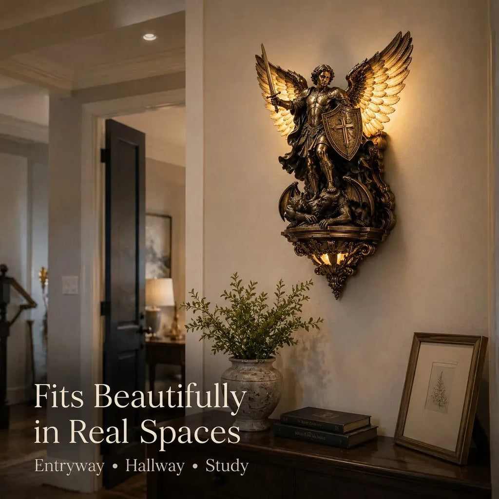 St. Michael Guardian Angel Wall Light✨