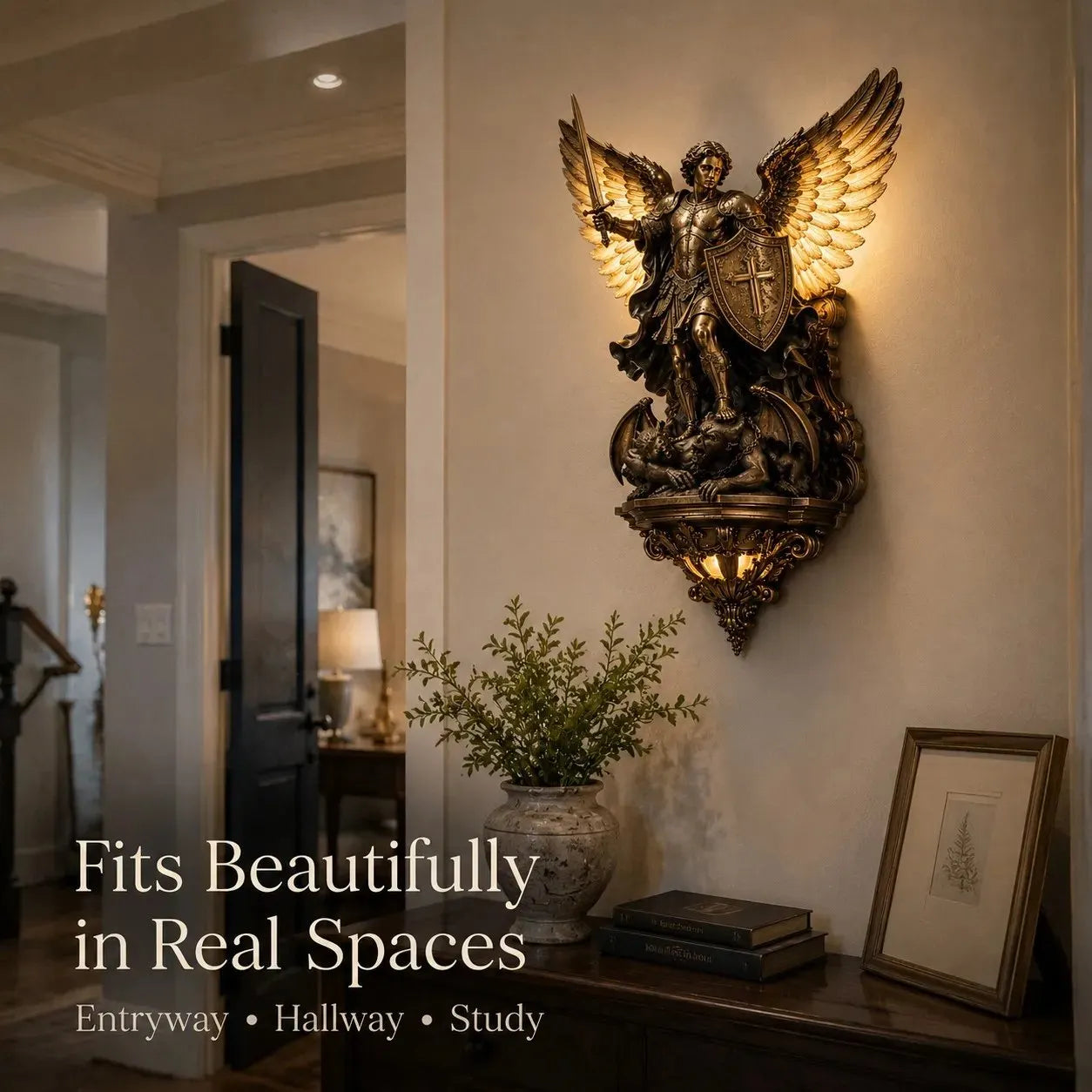 St. Michael Guardian Angel Wall Light✨