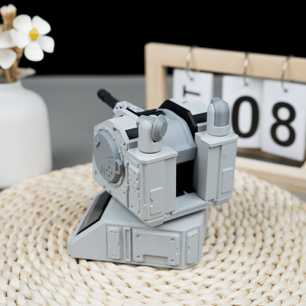 🛡️Solar-Powered Rotating Aircraft Carrier Gun Model