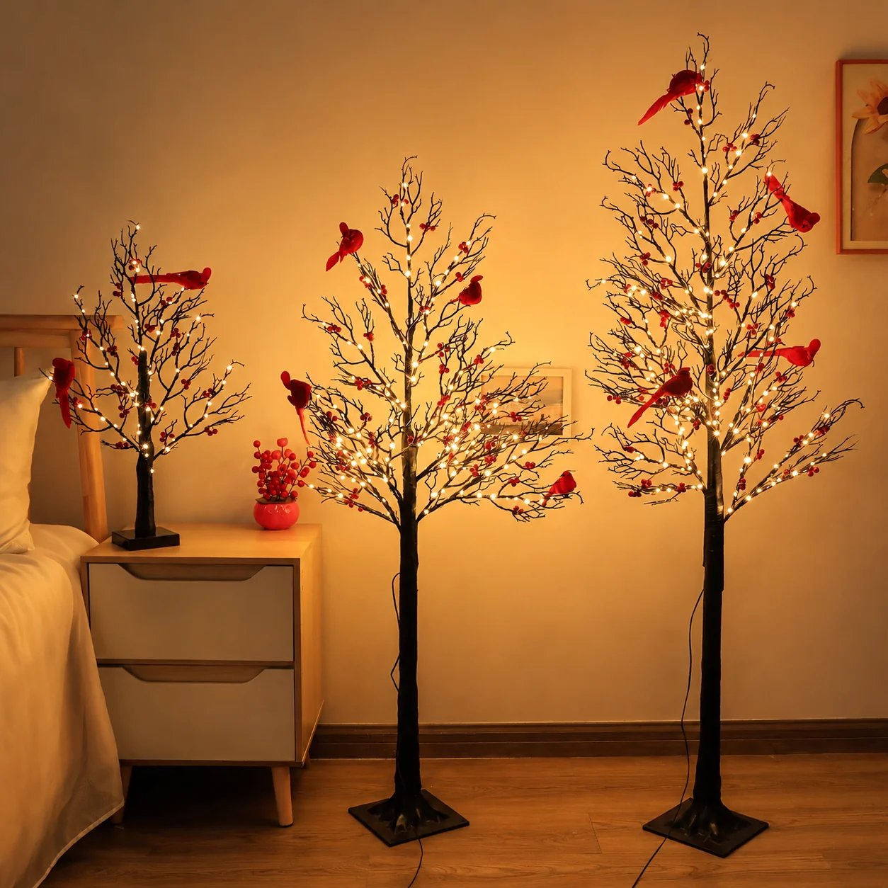 🔥HOT SALE🔥 ✨ 2026 Vintage Glowing Cardinal Tree
