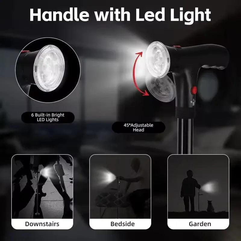 ⏰Multifunctional Folding Elderly Cane