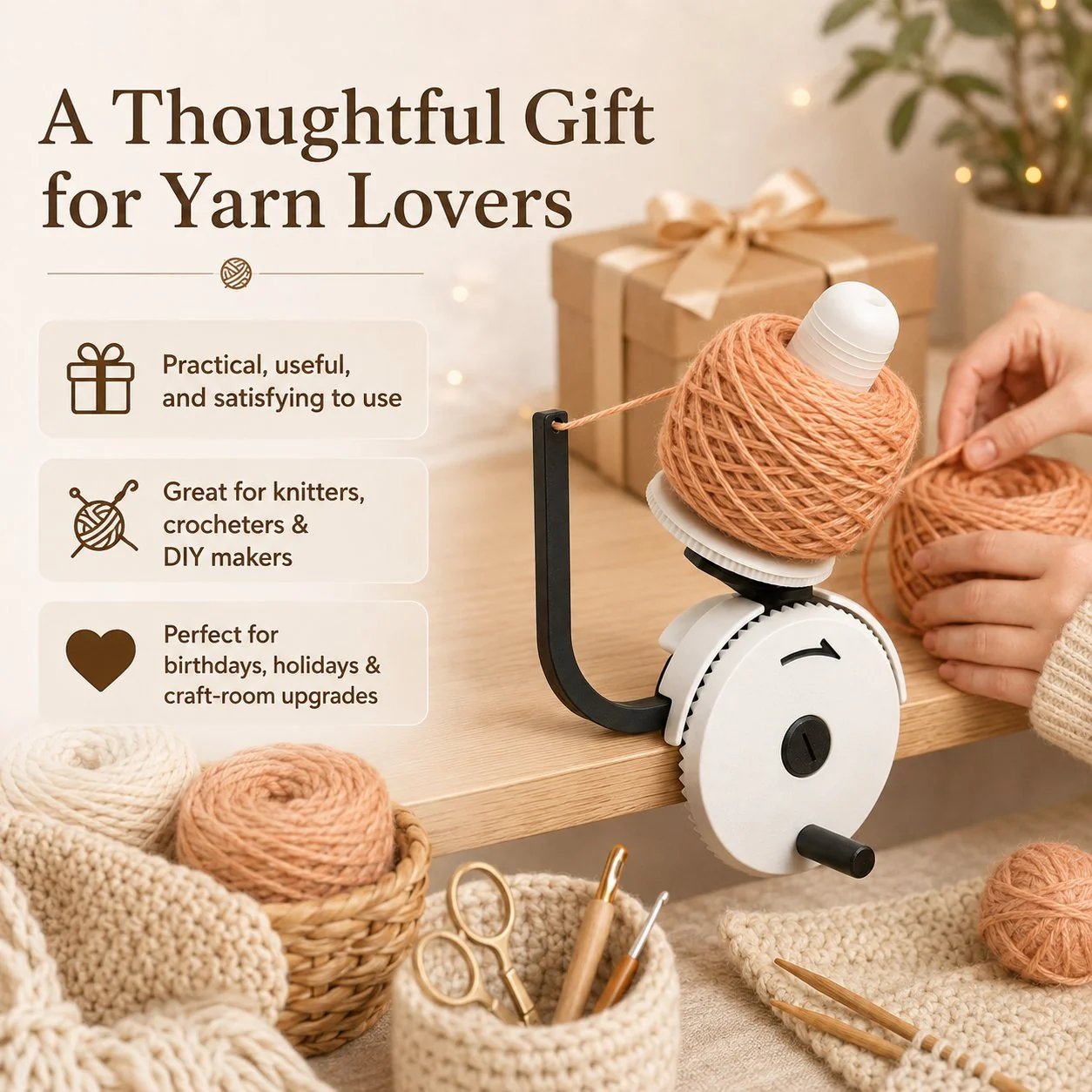 🎉🔥Manual Yarn Winder