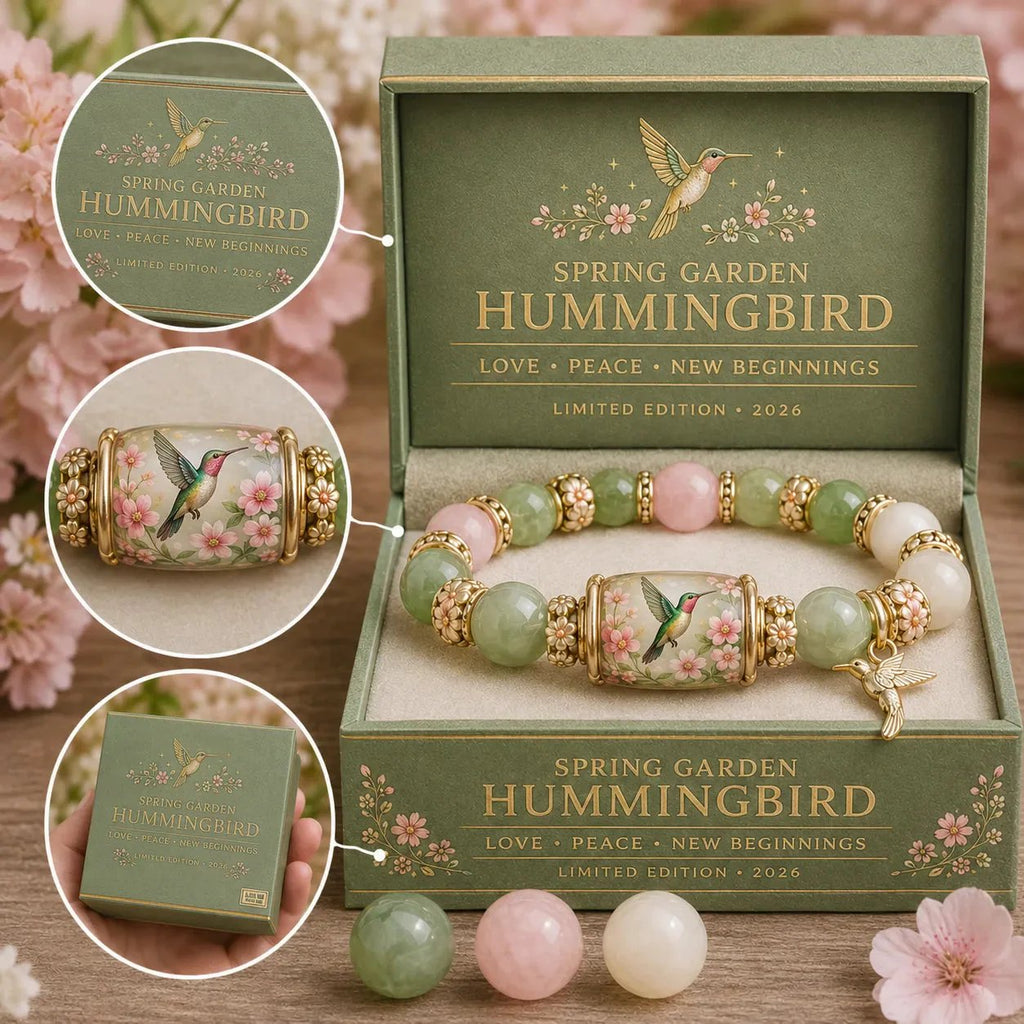 💜Hummingbird Garden Faith Bracelet 🌸
