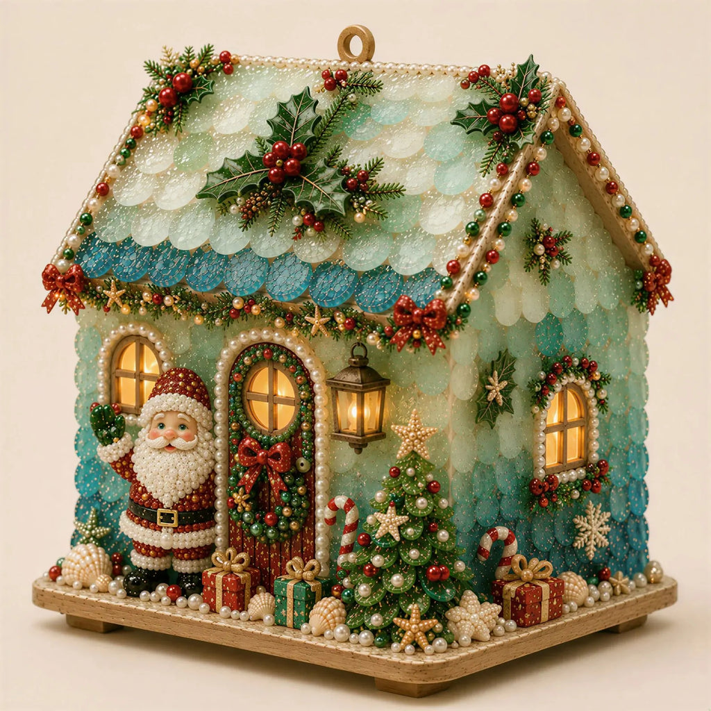 🔥HOT SALE🔥Plymagic DIY Sea Glass - Christmas Cottage