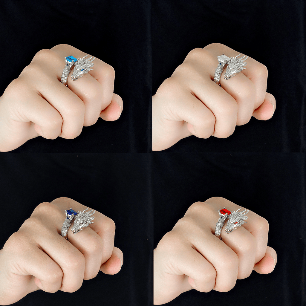 Handmade Silver Dragon Ring