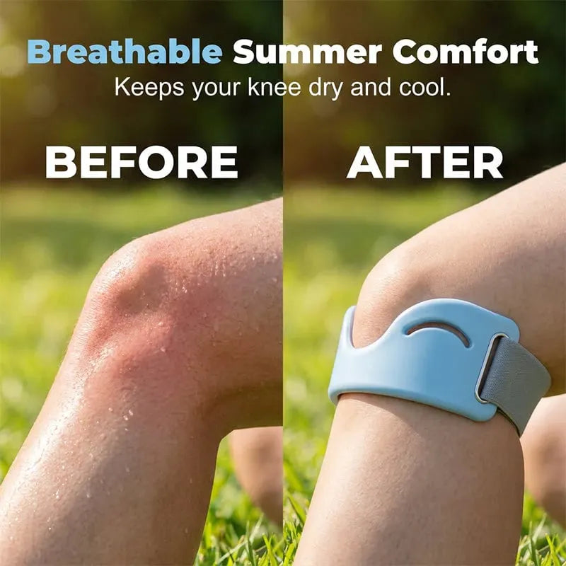 🔥🔥Silicone Knee Patella Strap – Shock-Absorbing & Breathable Support