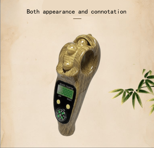 Electronic chanting decompression counter with compass