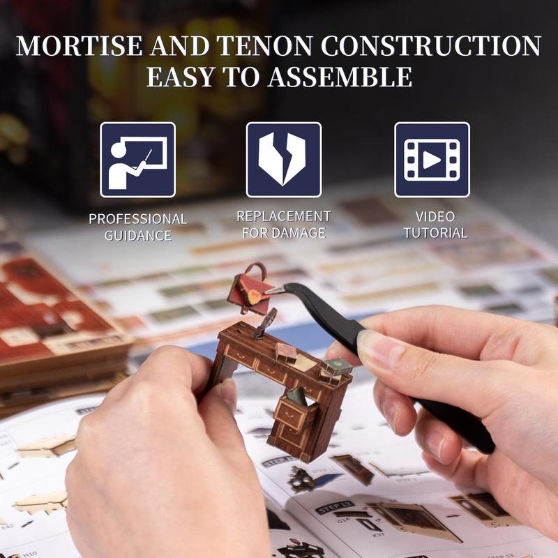 Exclusive Offer💥Owl Bookstore DIY Miniature Booknook Wooden Furniture Kit