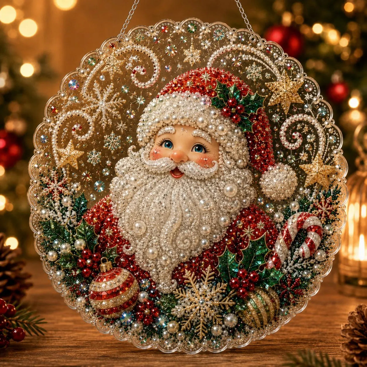 🔥HOT SALE🔥🎅 Acrylic Christmas Diamond Ornament Kit — Create a Sparkling Holiday Decoration! ✨