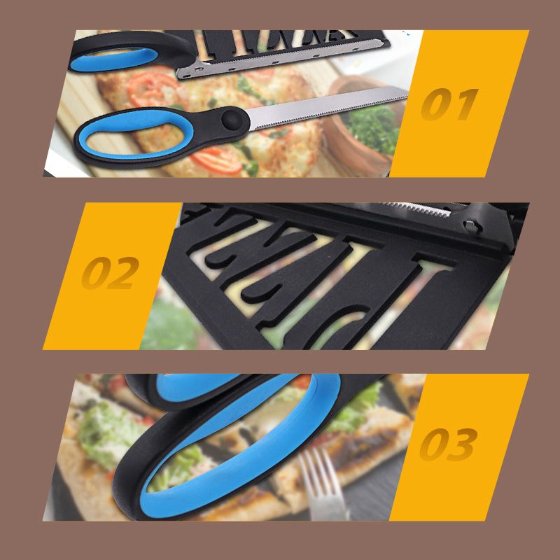 🔥3-in-1 Stainless Steel Pizza Scissors