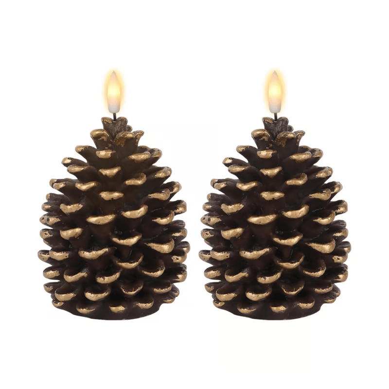 🔥BUY 1 GET 1 FREE✨Flameless Pinecone Candles Battery Operated with 6 Hour Timer