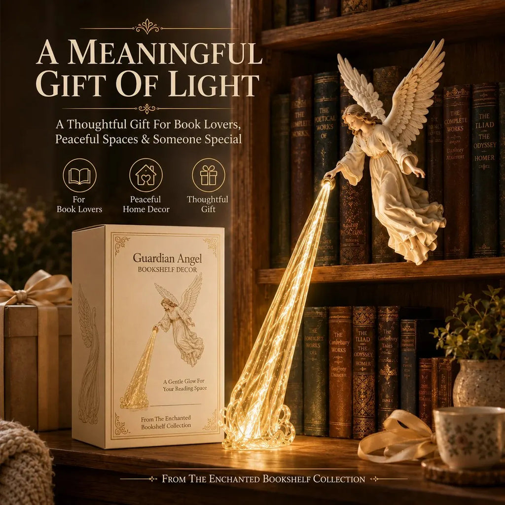 🎉🎁 Heavenly Guardian — Angel Beam Bookshelf Decor