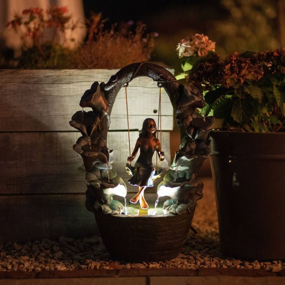 Secret Garden Swing Cascading Water Feature