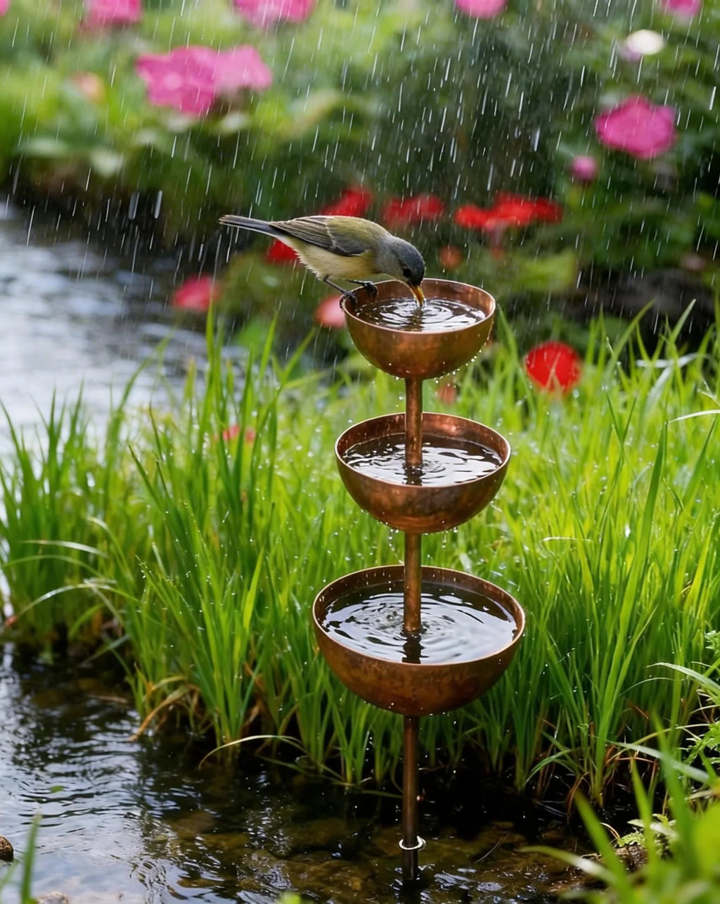 Rain Catcher - Plant Support🐦 Metal Garden Ornament