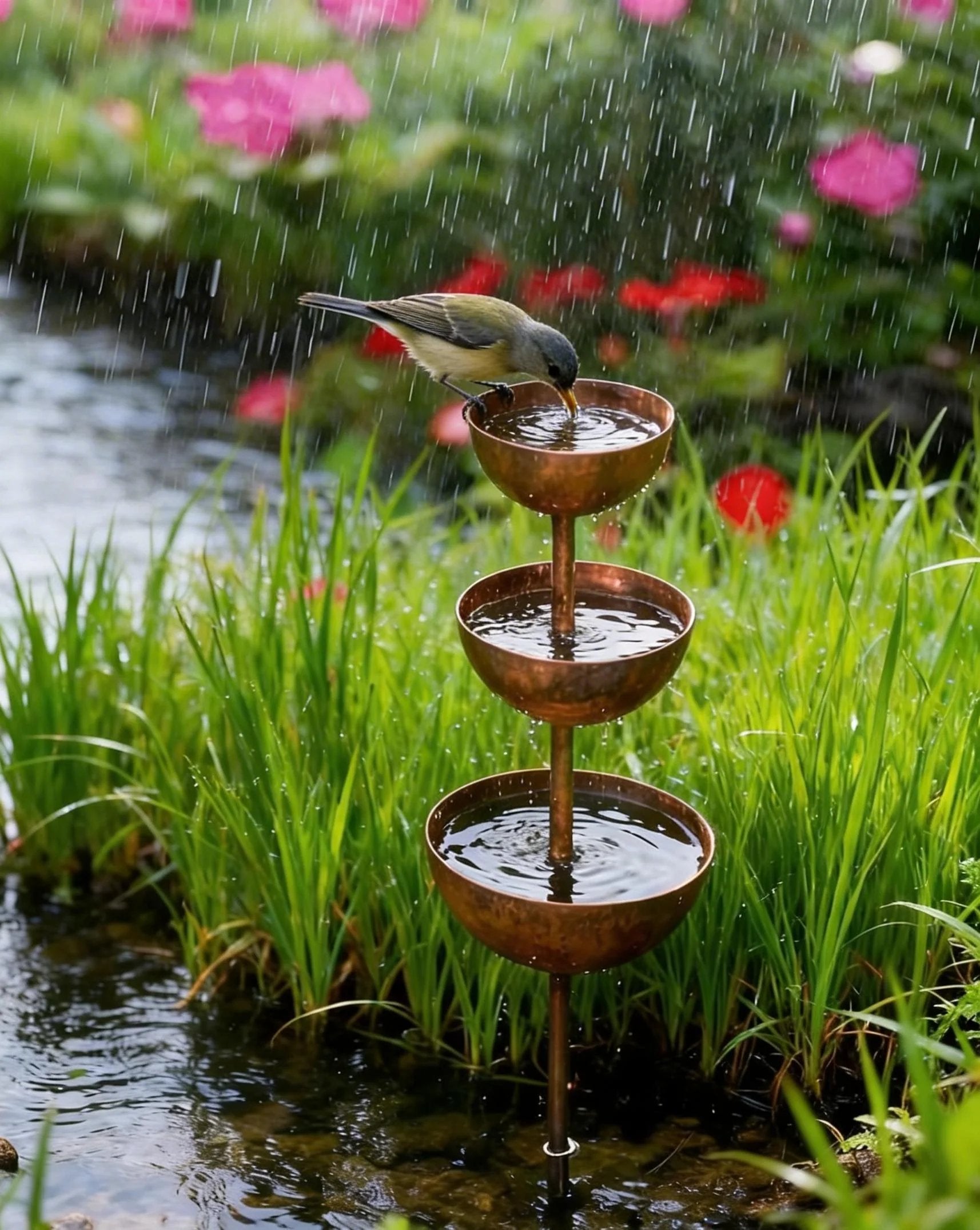 Rain Catcher - Plant Support🐦 Metal Garden Ornament