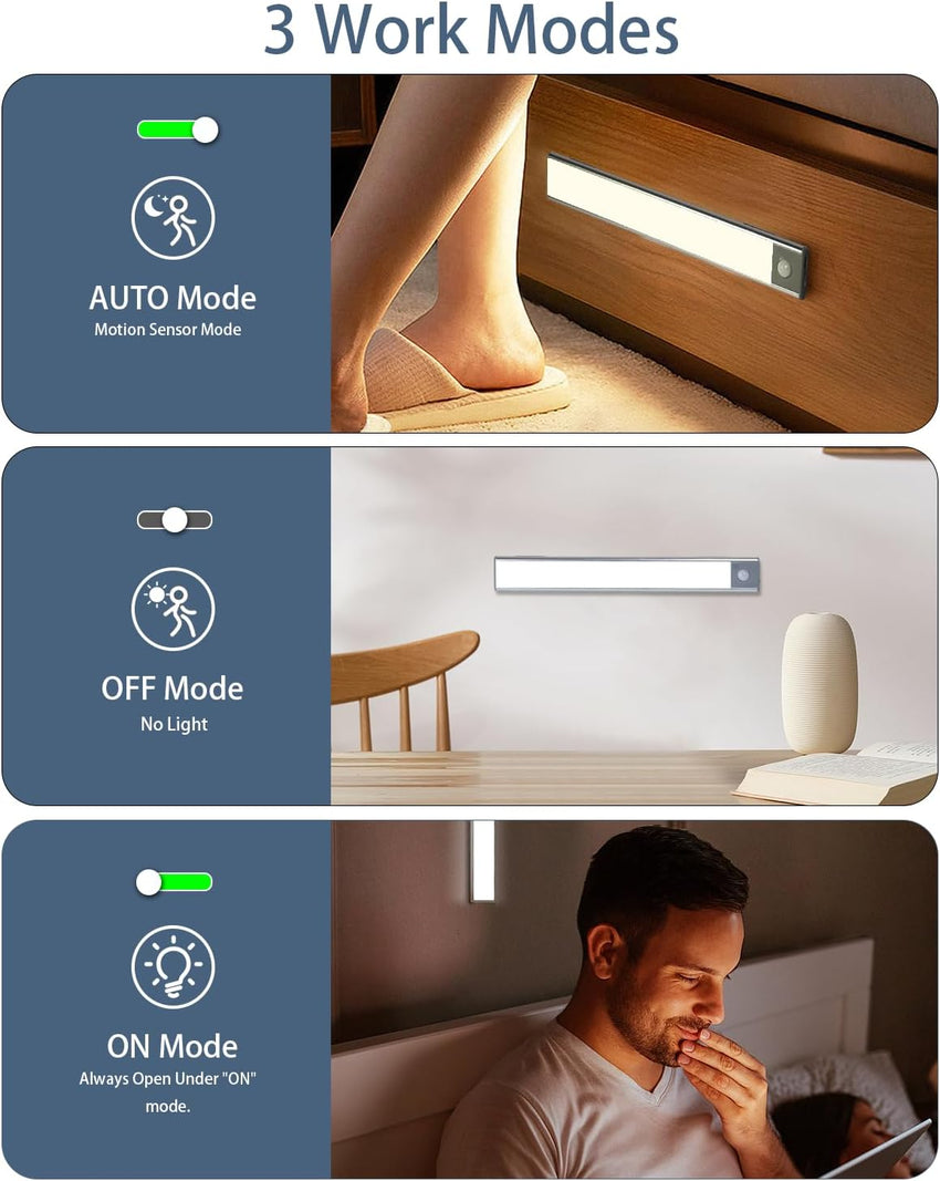 🔥Magnetic Self-Adhesive Smart Sensor LED Light Strip – lionclay