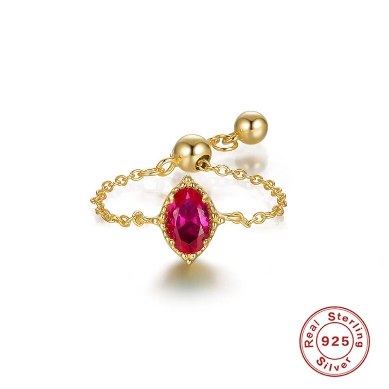 Ruby Self-Love Chain Ring