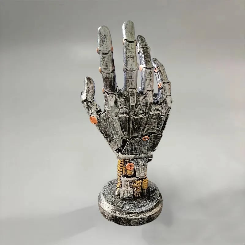 Cyberpunk Mechanical Hand Ornament – Futuristic Style for Your Space!