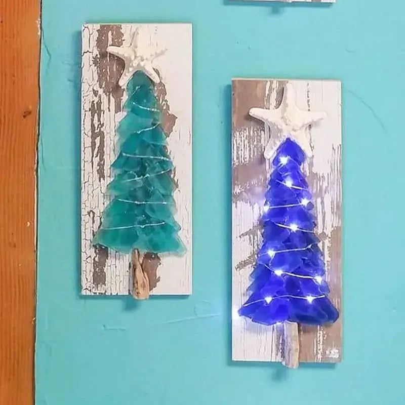🌲🌲DIY Sea Glass Christmas Tree