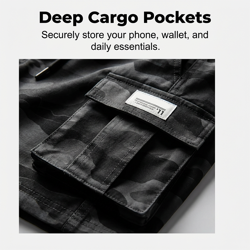 Men's Relaxed Fit Tactical Cargo Shorts