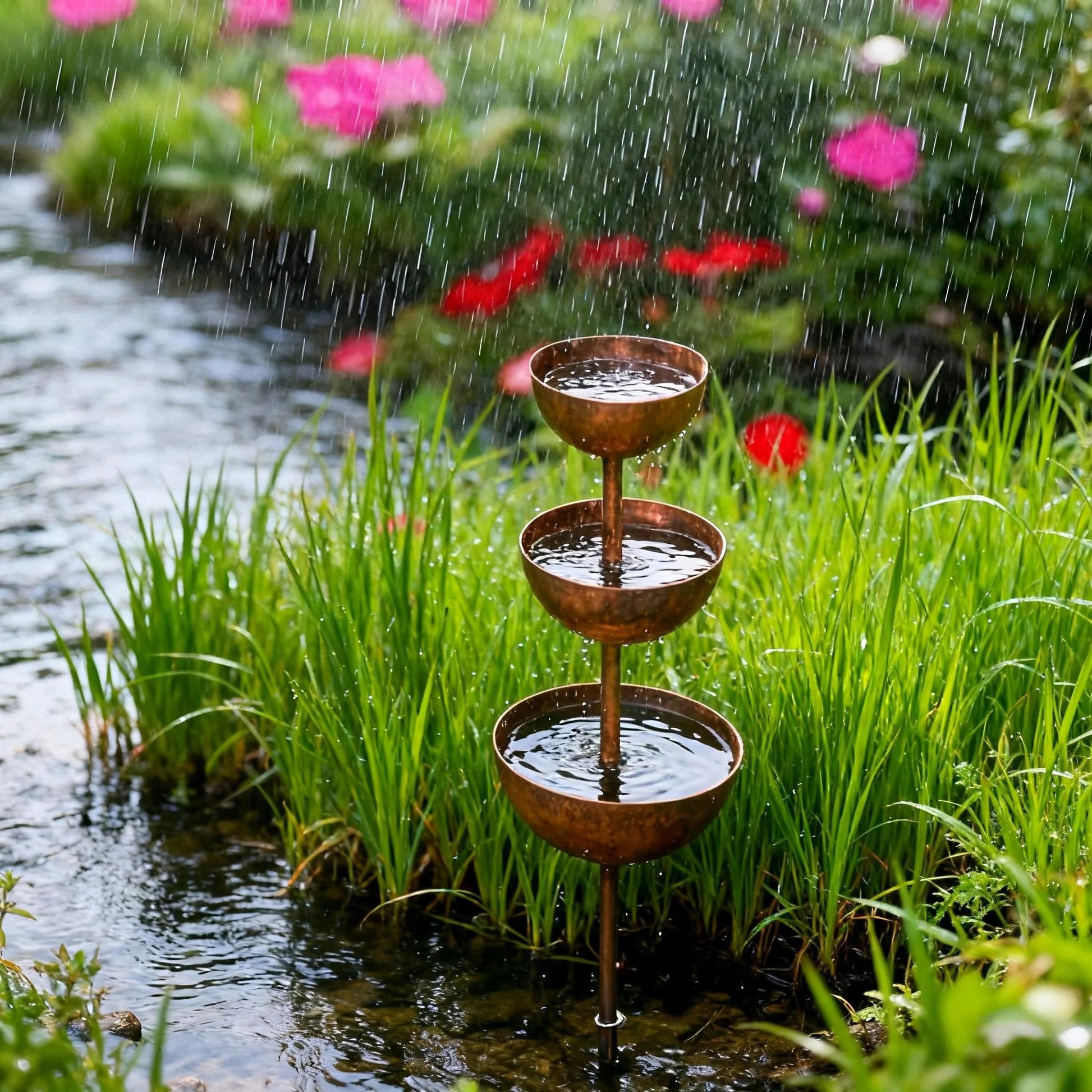 Rain Catcher - Plant Support🐦 Metal Garden Ornament