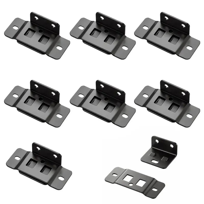 🛠️8 Pack Quick Fitting Furniture Joint Bracket, Duty Corner Brace Joint Right Angle Bracket, Stainless Steel Furniture Corner Connectors with Screws for Drawers, Cabinets, Tables, and Chairs
