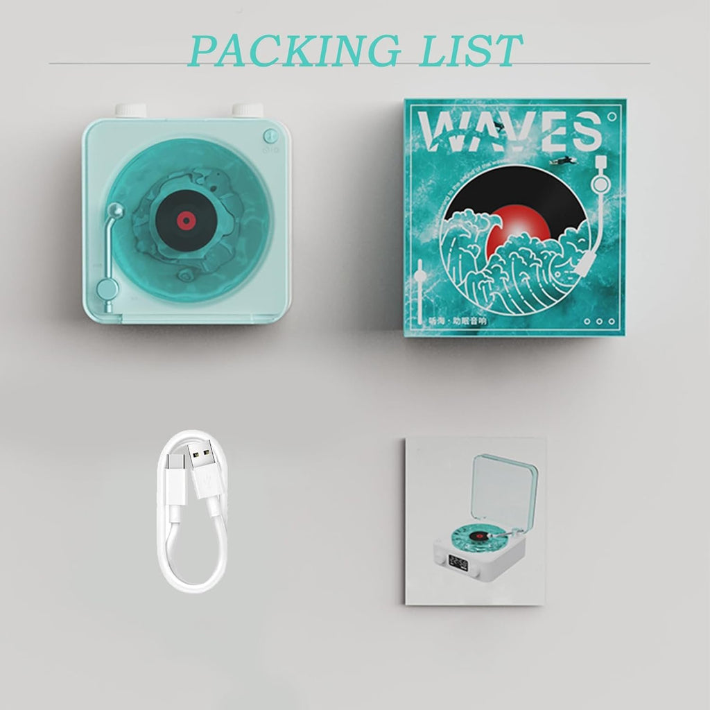 Bluetooth Lunar Waves Retro Vinyl Speaker