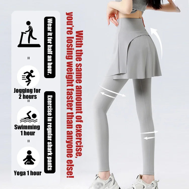 Fake Two-piece Slimming Butt Lift Shark