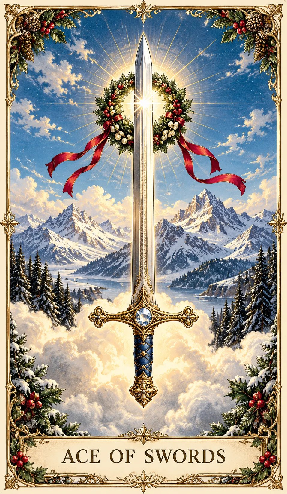 🔮 Yuletide Tarot Deck | 78 Festive Cards & A Guided 12-Day Holiday Ritual