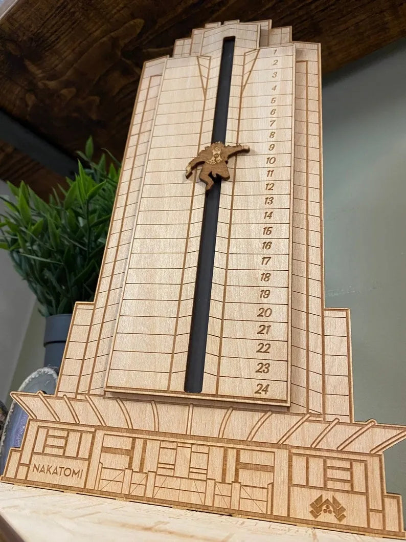 Advent Calendar - Hans Gruber Falling off off Nakatomi Plaza