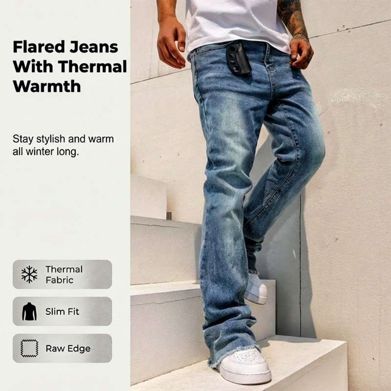 ⏰Men's Streetwear Style Flare Jeans