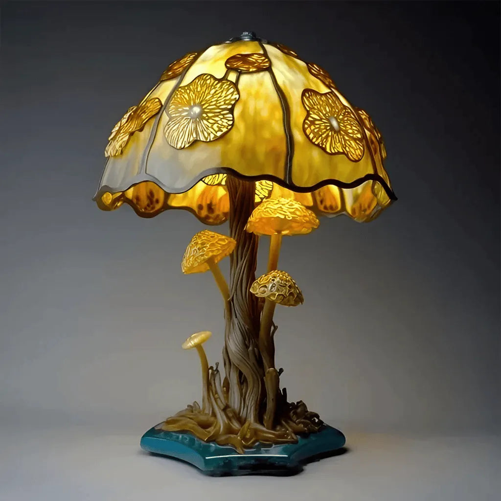 🍄 Tiffany-Style Mushroom Lamp ✨ Transform Any Space with Magical Glow