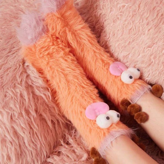 🔥Warm Cozy Fluffy Cartoon Monster Socks