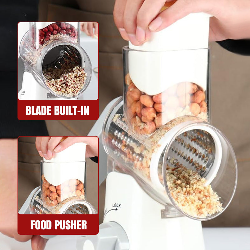 🔥 Multifunctional Manual Rotary Grater & Chopper 🚀