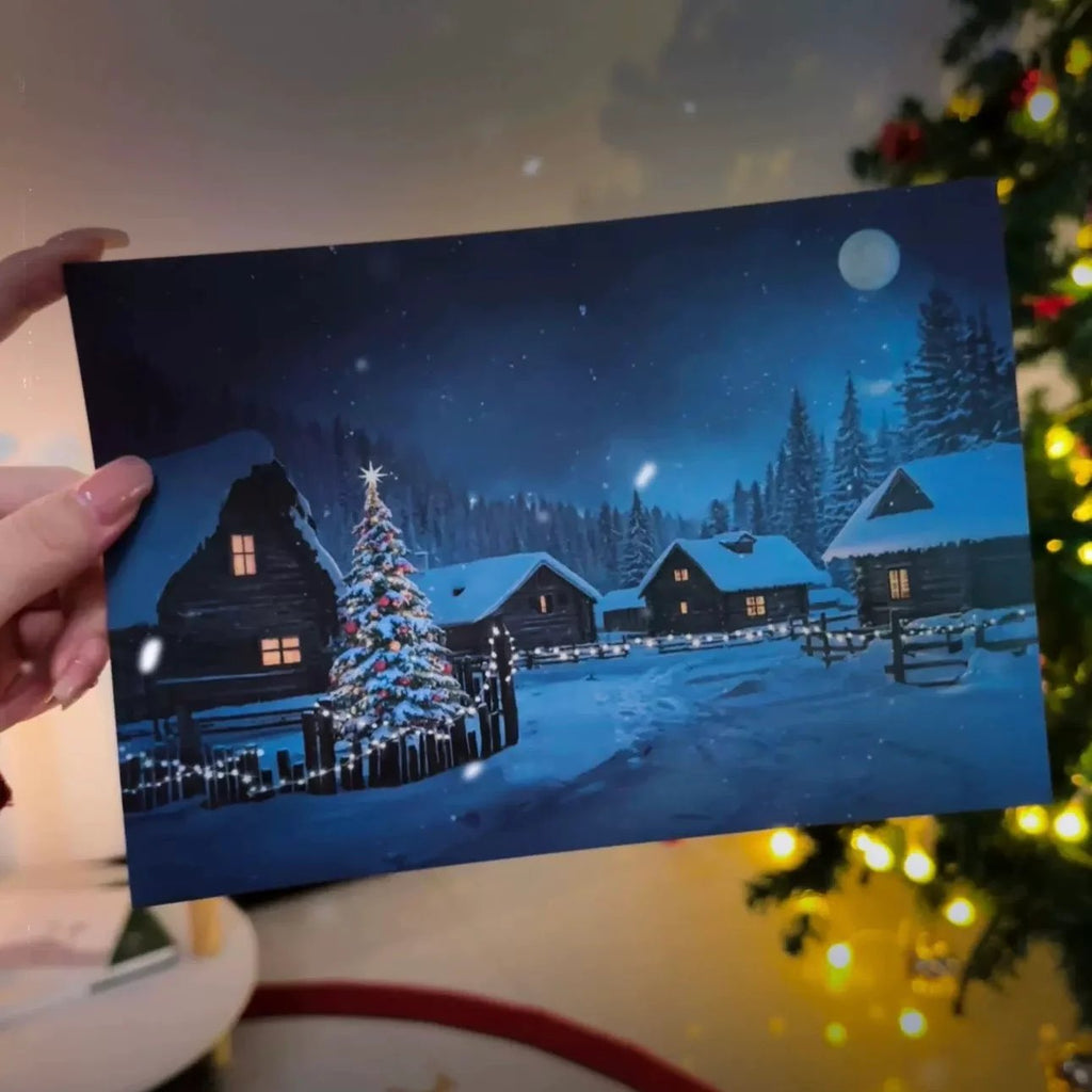 Temperature-controlled Color-changing Christmas Card