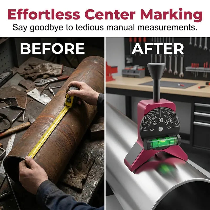 🔧 LIMITED-TIME! ✨ Magnetic Pipe Centering Tool – Y-Shaped, Hands-Free, Built-in Level 📏