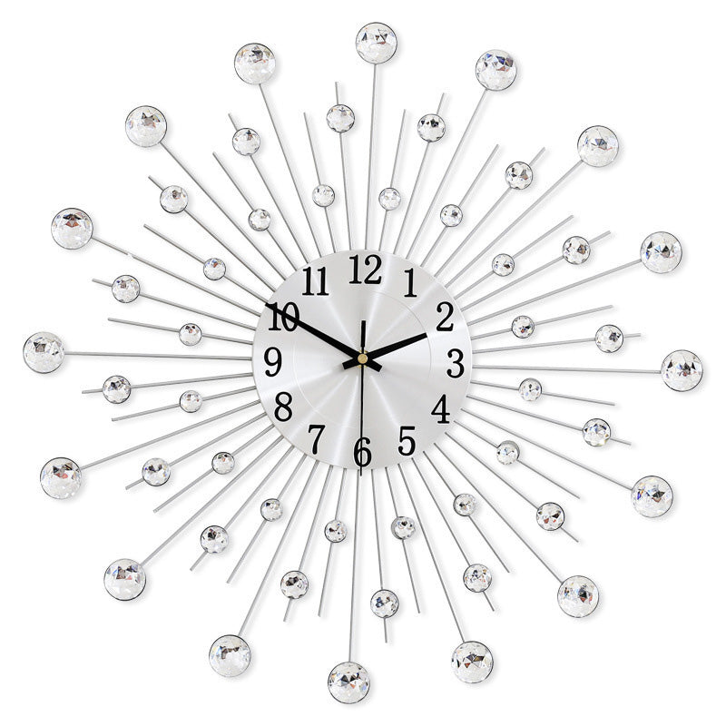 ✨  Rhinestone Wall Clock – Silent Movement, Sparkling Design & Elegant Home Decor 💎