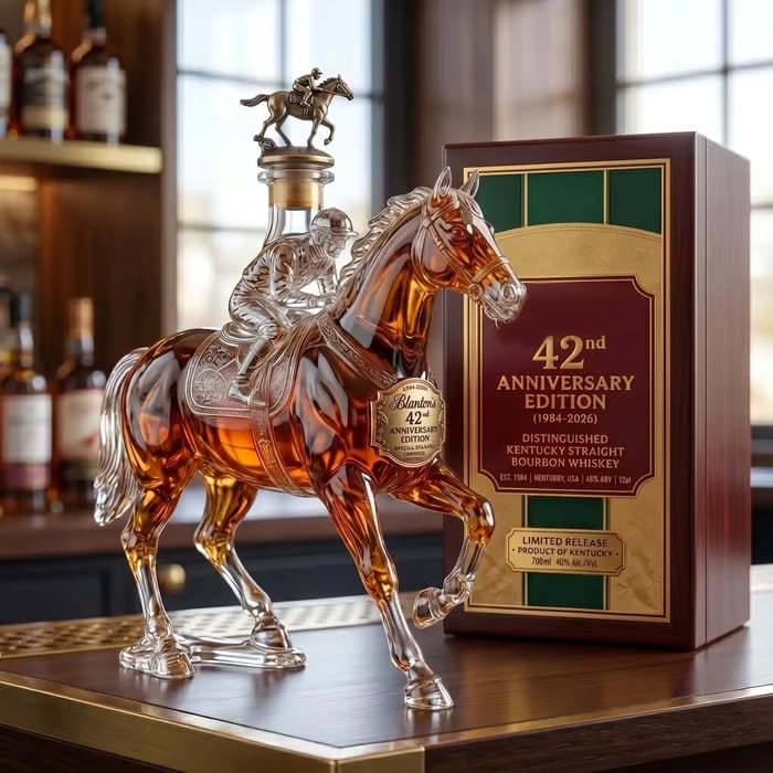 42nd Anniversary Limited Edition Bourbon Whiskey Decanter