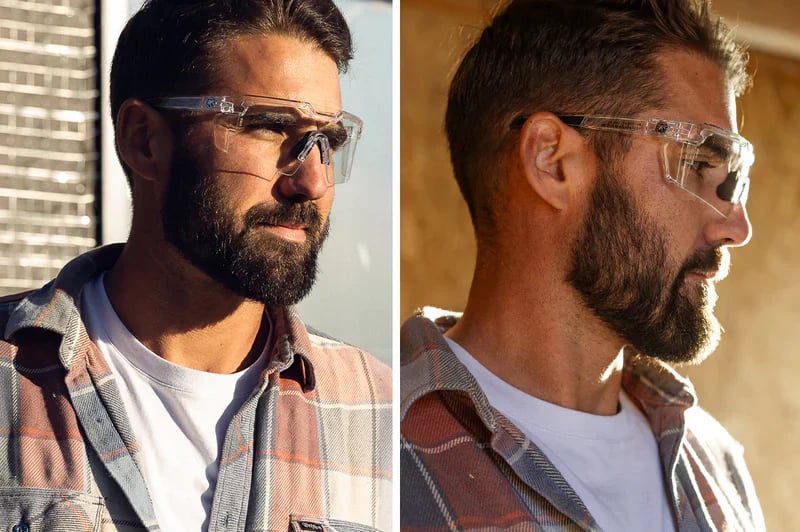 ☀️UV400 Photochromic Polarized Safety Glasses – 🥇Impact Resistant Outdoor Sports & Work Eyewear