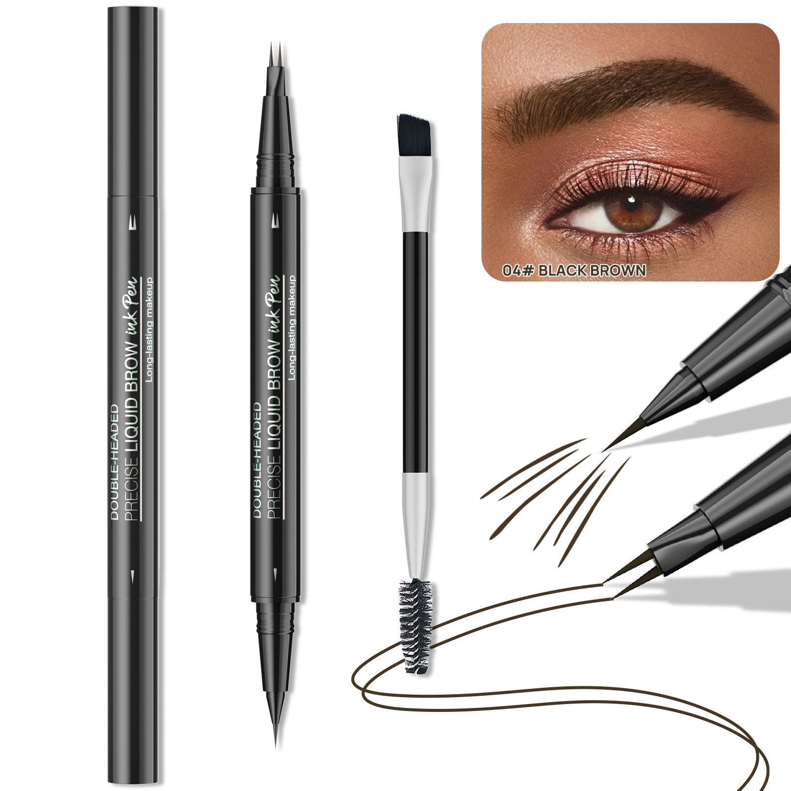 2-in-1 Double-ended Eye Brow Pencils