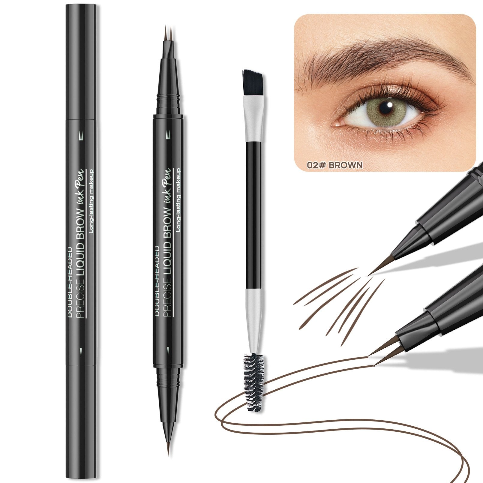 2-in-1 Double-ended Eye Brow Pencils
