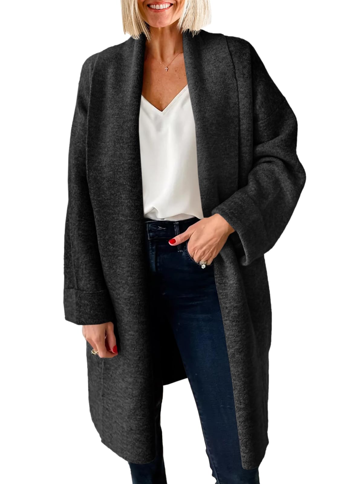 Women's Long Cardigan Sweater Knitted Coat