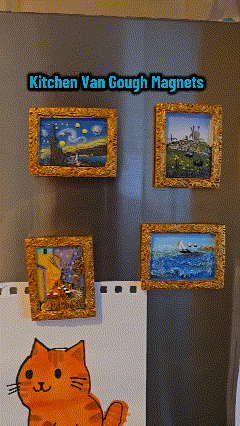💖Van Gogh Inspired Fridge Magnet Set