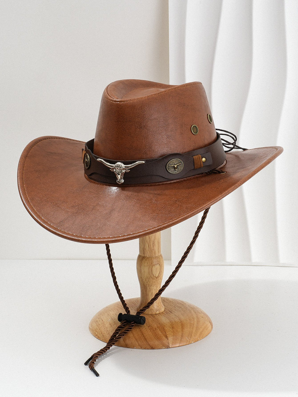 🔥Premium Handcrafted Leather Cattleman Hat – Authentic Western Outback Style